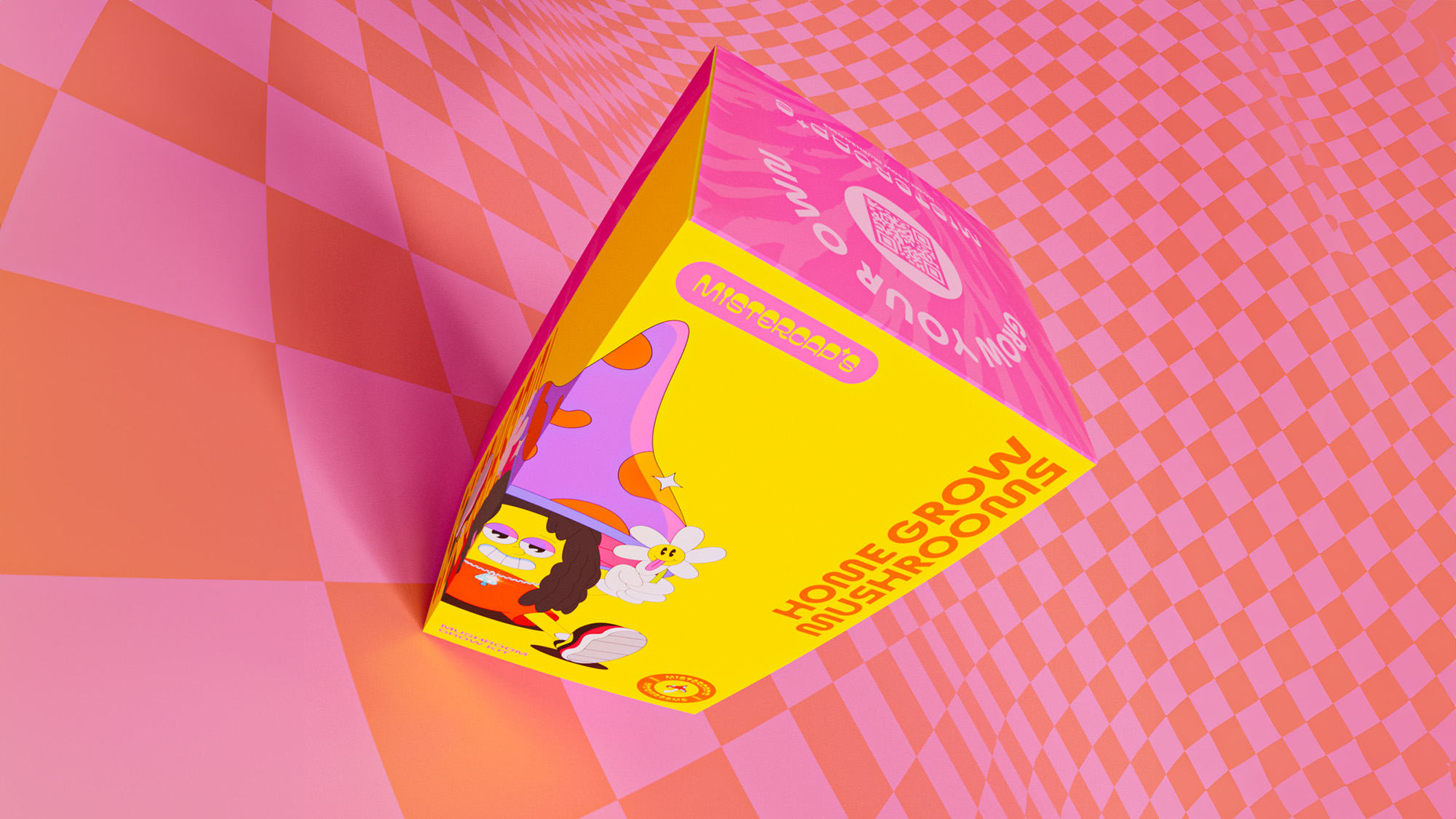 Packaging design for Mistercap's Mushrooms by agency This January