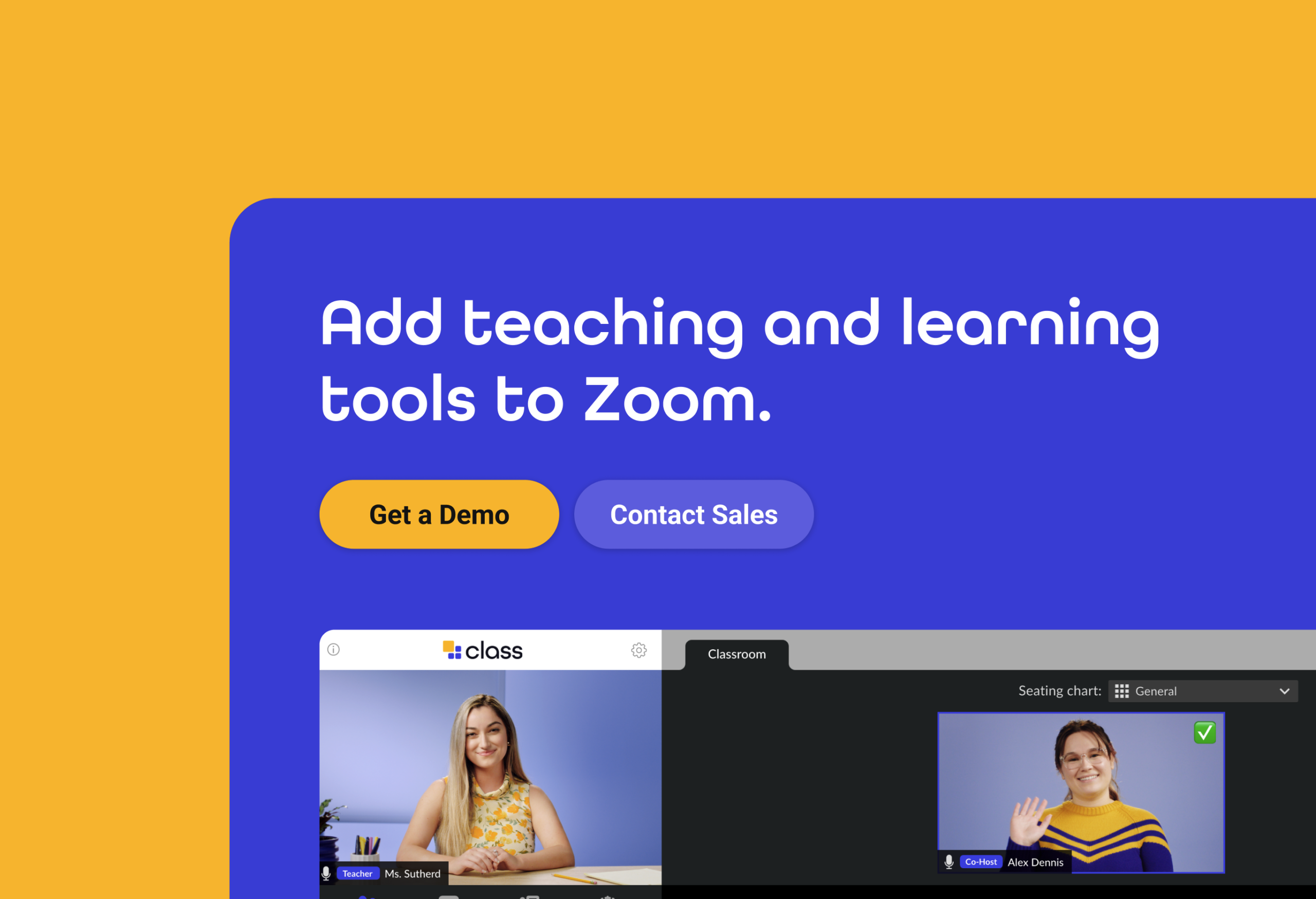 A close up image of the fine web design details tailor-made for the company Class